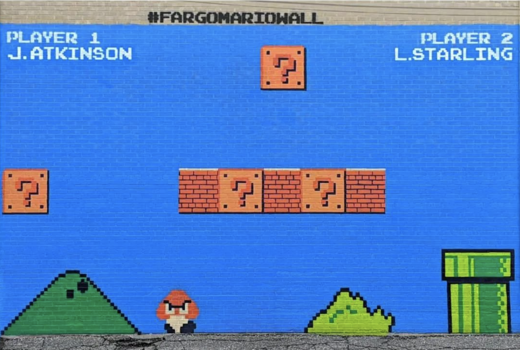 Fargo Mario Wall photo courtesy of Lauren Starling